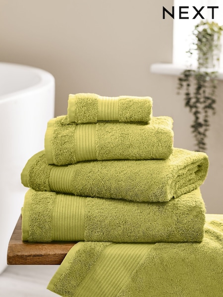 Green Lime Egyptian Cotton Towel (N06155) | £6 - £26