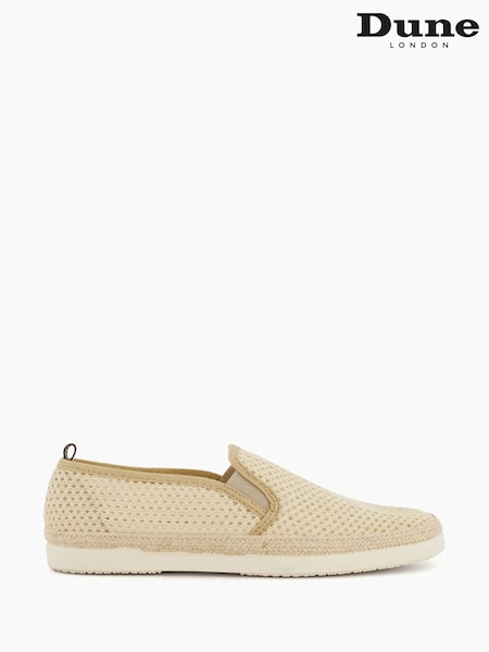 Dune London Cream Fisher Mesh Espadrilles Shoes (N06678) | £59