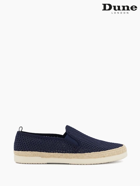 Dune London Blue Fisher Mesh Espadrilles Shoes (N06679) | £59