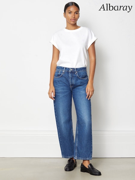 Albaray Boyfriend Indigo Blue Wash Jeans (N07459) | £79