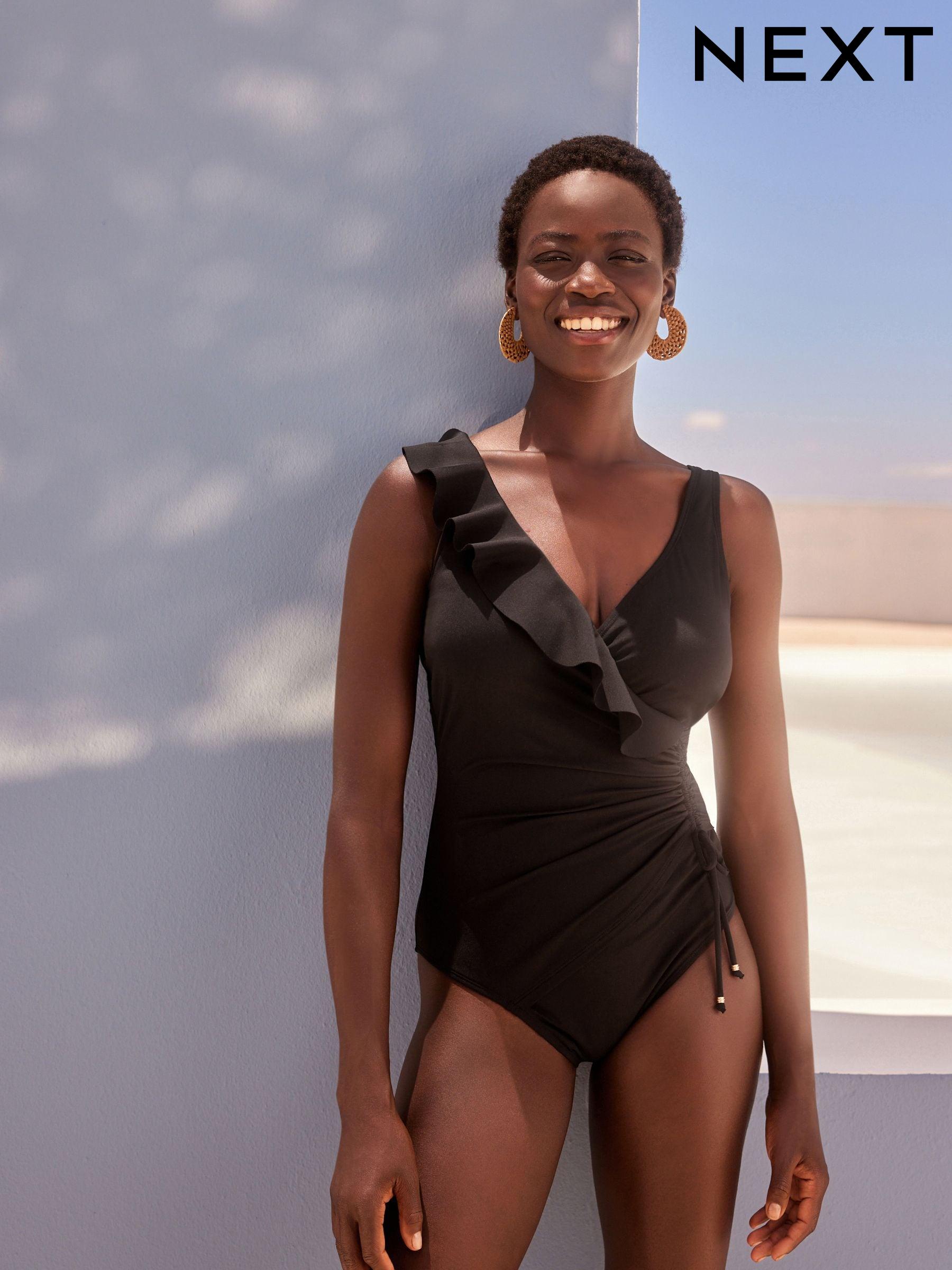 Womens black bikini set online