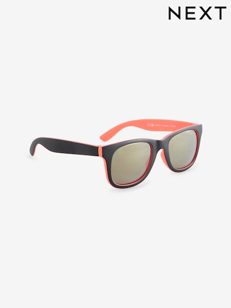 Black/Orange Preppy Sunglasses (N11049) | £6 - £8