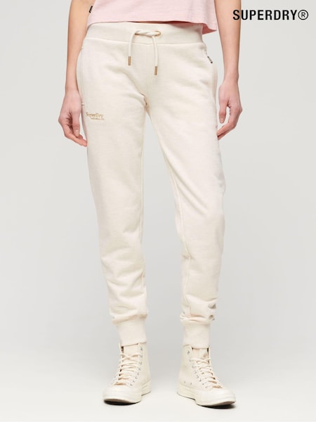 Superdry Cream Essential Logo Joggers (N11183) | £50