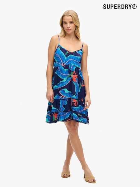 Superdry Blue MINI CAMI BEACH DRESS (N11299) | £45