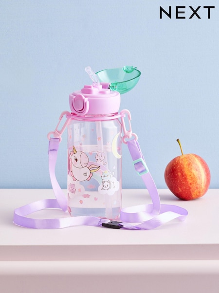 Lilac Purple Kawaii Water Bottle (N12144) | £8
