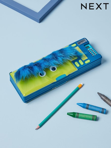 Green Dinosaur Furry Pop Out Pencil Case (N12155) | £14