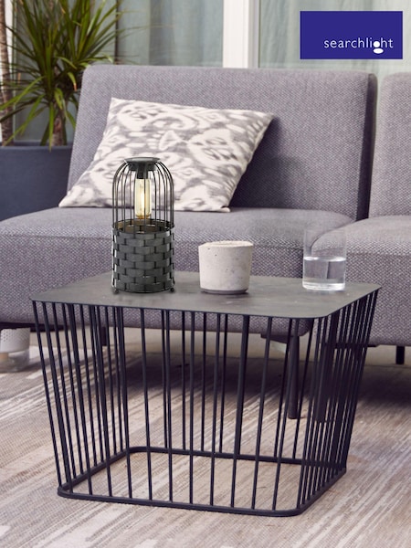 Searchlight Black Primrose Solar Outdoor Lantern (N12204) | £20