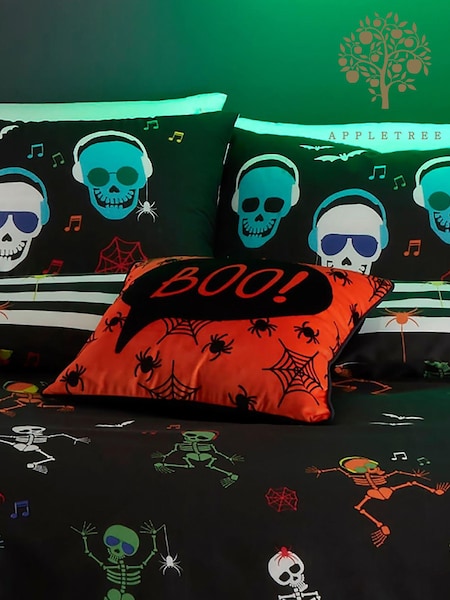 Appletree Orange Bedlam Orange Boo Luxe Velvet Filled Cushion (N12556) | £17