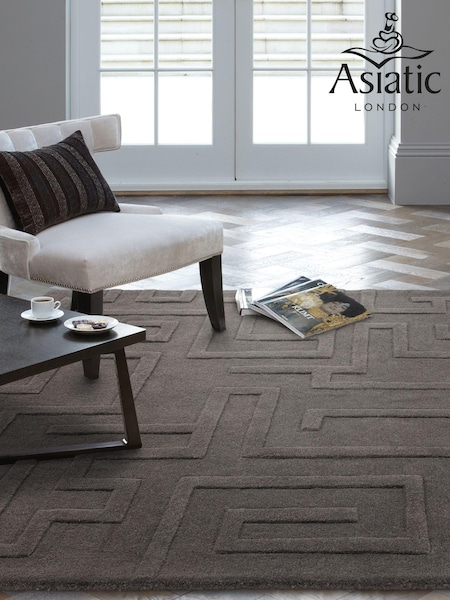 Asiatic Rugs Charcoal Maze Rug (N12660) | £212 - £603