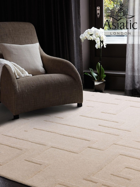 Asiatic Rugs Cream Maze Rug (N12661) | £212 - £603