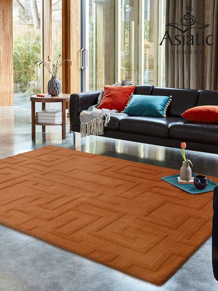 Asiatic Rugs Rust Maze Rug (N12662) | £212 - £603