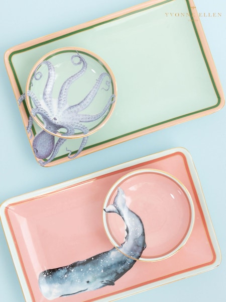 Yvonne Ellen Set of 2 Sushi Plates, Dip Bowls & Chopsticks (N12771) | £40