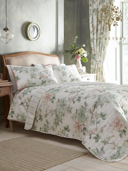 Appletree Green Campion 200 thread Count 100% Cotton Bedspread (N12976) | £80