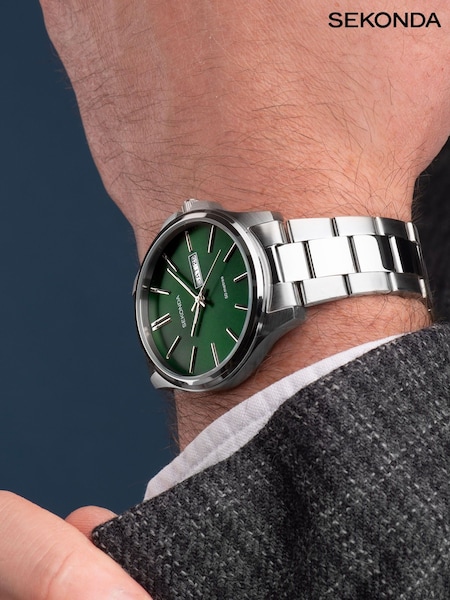 Sekonda Jones Men’s Silver Stainless Steel Bracelet Watch (N13691) | £65