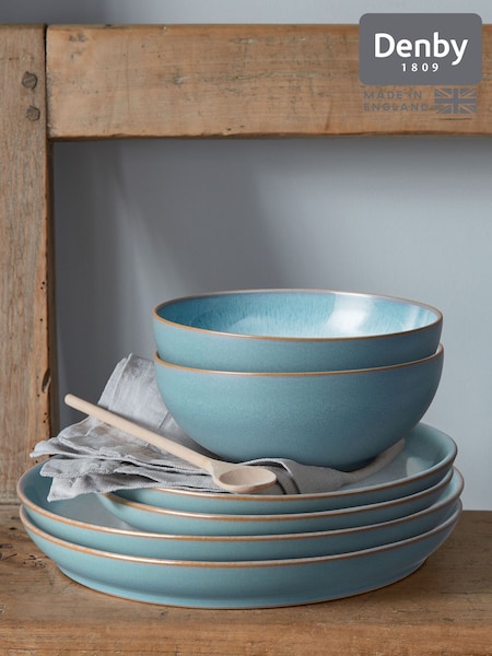 Denby Green Azure Haze 12 Piece Dinnerware Set (N13825) | £234