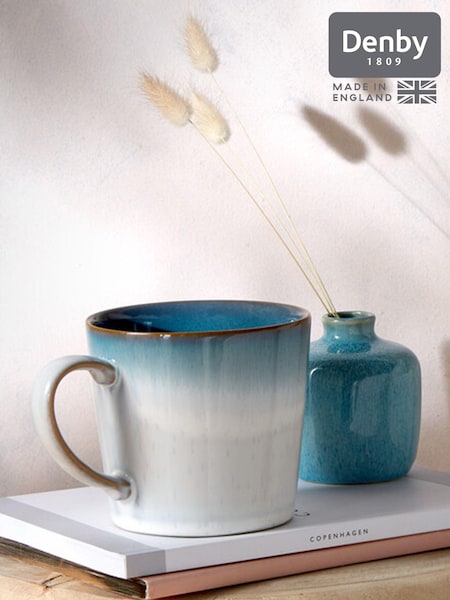 Denby Set of 2 Green Azure Haze Large Mugs (N13832) | £40