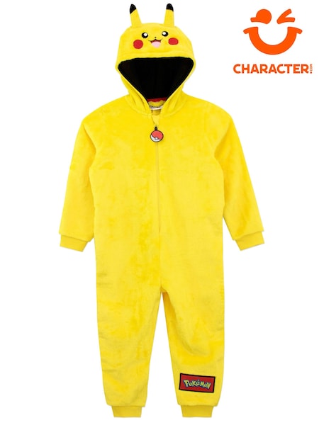Character Yellow Pokemon Pikachu Fleece All In One (N13907) | £27