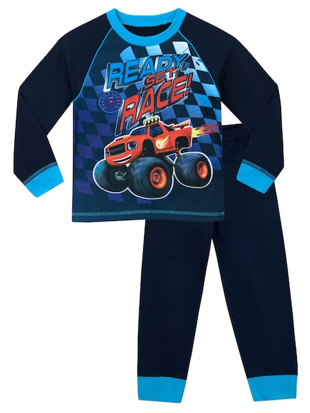 Character Black 100% Cotton Blaze And The Monsters Machines Pyjamas (N13985) | £15