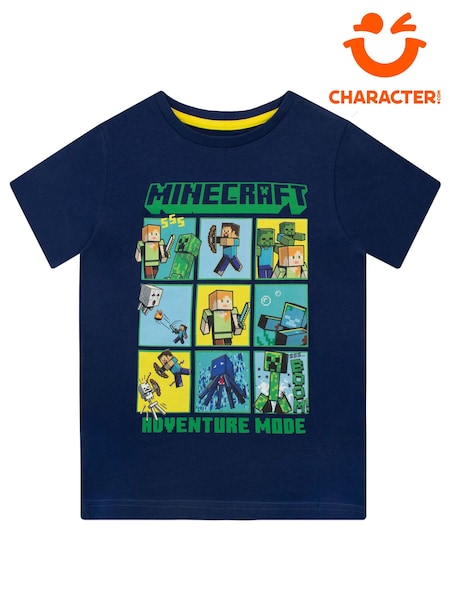 Character Blue 100% Cotton Minecraft T-Shirt (N14026) | £15