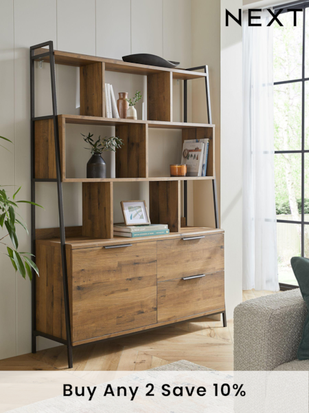 Dark Bronx Wide Storage Ladder Wide Ladder Shelf (N14255) | £525