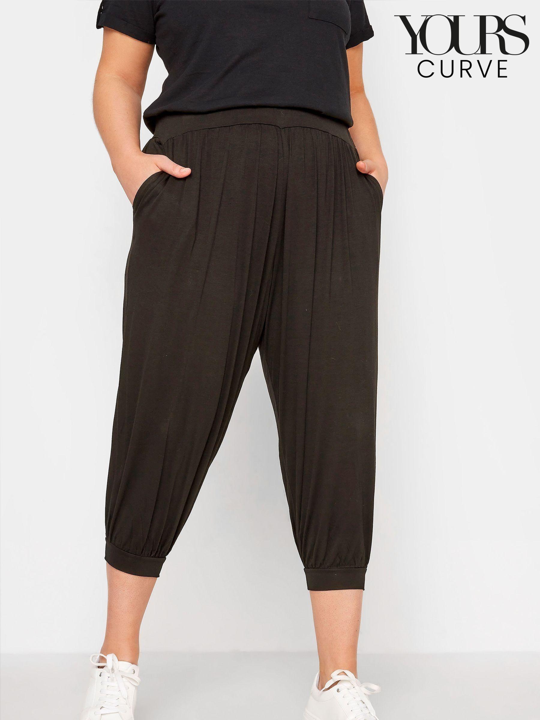 Women's black cropped joggers outlet