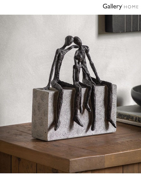 Gallery Home Black The Three of Us Ornaments Sculpture (N14376) | £38