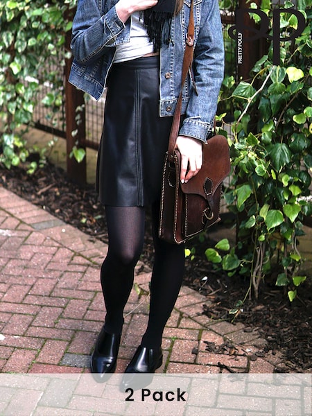 Pretty Polly 2 Pack Black 40 Denier Everyday Opaque Tights (N14403) | £20