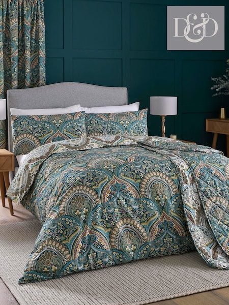 Dreams & Drapes Blue Palais Reversible Duvet Cover Set (N14481) | £20 - £40