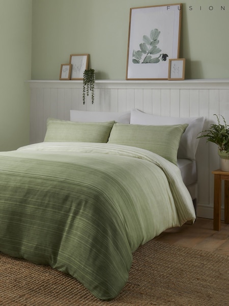 Fusion Green Fairhaven Easycare Duvet Cover Set (N14543) | £18 - £30