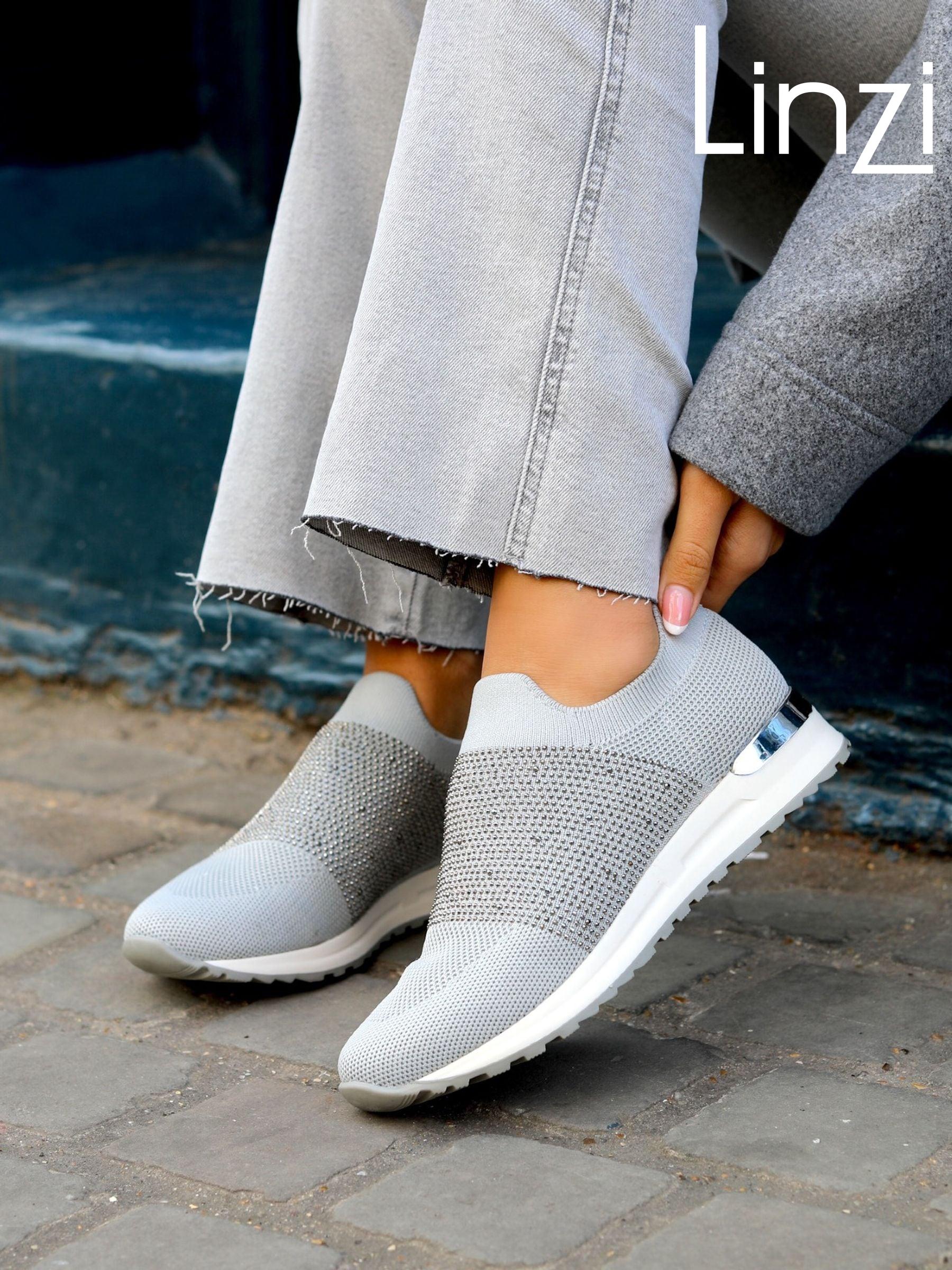 Buy Women s Grey Slip On Trainers Online Next UK