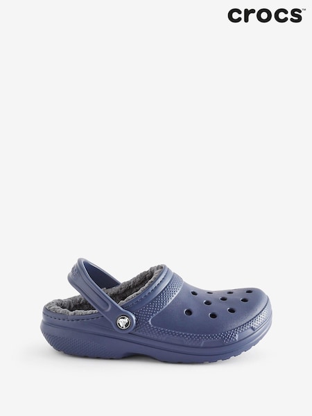Crocs Navy Classic Lined Clogs (N15635) | £55