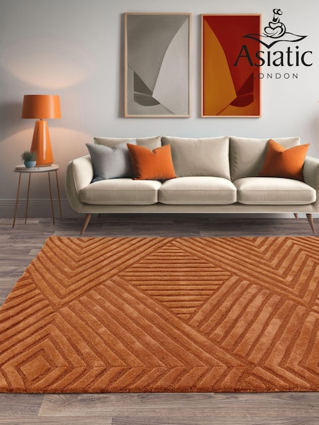 Asiatic Rugs Orange Hague Rug (N15655) | £151 - £429