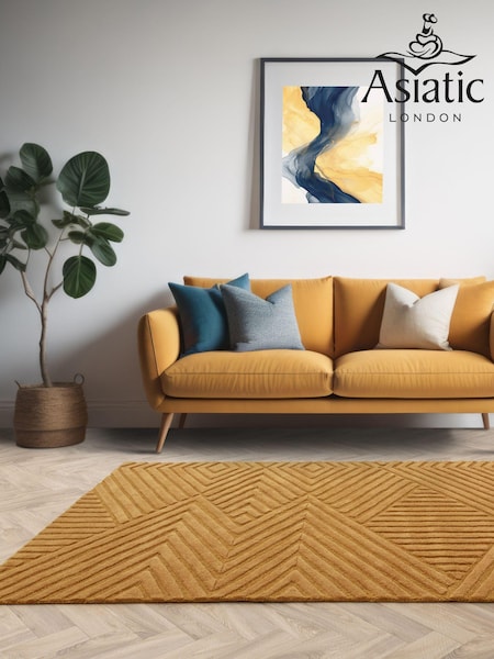 Asiatic Rugs Gold Hague Rug (N15656) | £151 - £429