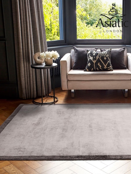 Asiatic Rugs Grey Blade Border Rug (N15664) | £276 - £786