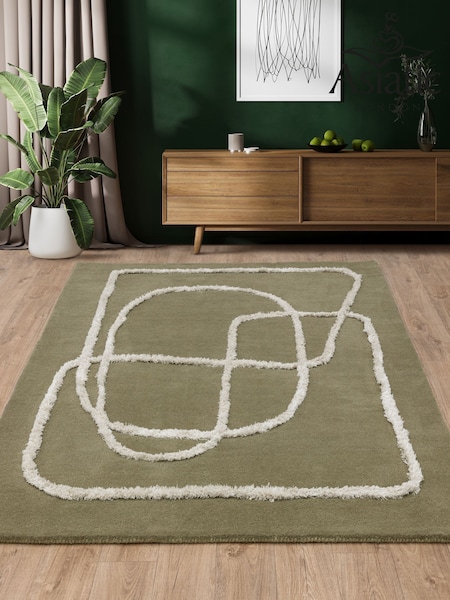 Asiatic Rugs Green Matrix Infinity Rug (N15670) | £242 - £711