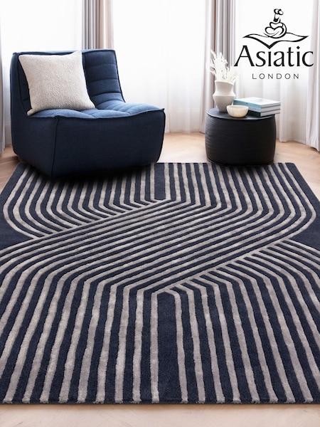 Asiatic Rugs Blue Matrix Solstice Rug (N15677) | £242 - £711