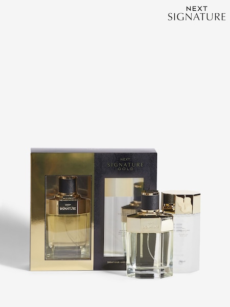 Signature Gold 100ml Eau De Parfum And 200ml Body Wash Gift Set (N15704) | £22