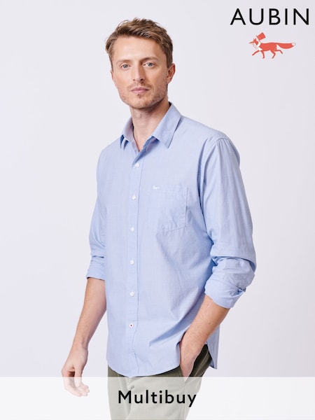 Aubin Gladstone Poplin Button Shirt (N16298) | £79