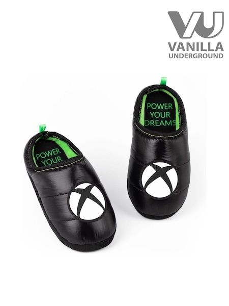 Vanilla Underground Black XBox Winter Slippers (N16738) | £15