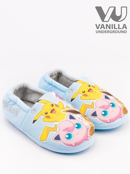Vanilla Underground Blue Pokemon Winter Slippers (N16741) | £15