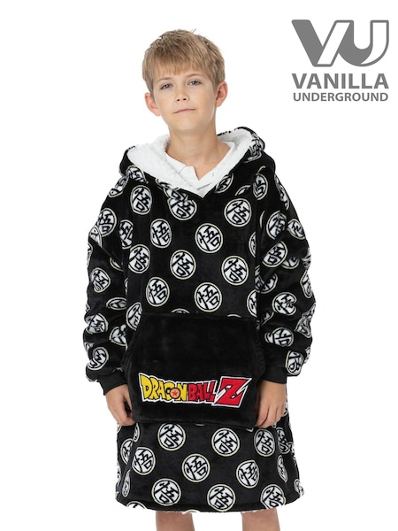 Vanilla Underground Black Dragonball Z All-Over Print Blanket Hoodie (N16751) | £27