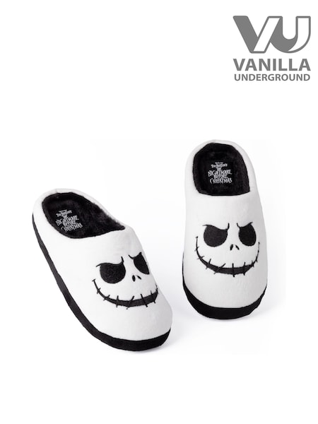 Vanilla Underground White Nightmare Before Adult Winter Slippers (N16762) | £22