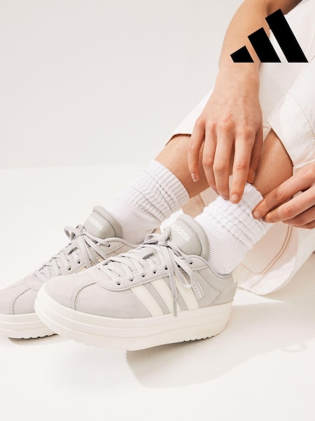 adidas Grey VL Court Bold Trainers (N17044) | £70