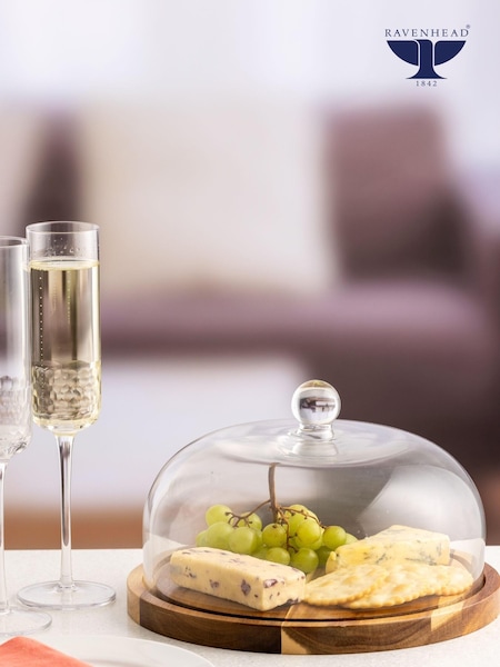 Ravenshead Selected Cheese or Cake Dome and Wooden Board (N17356) | £47