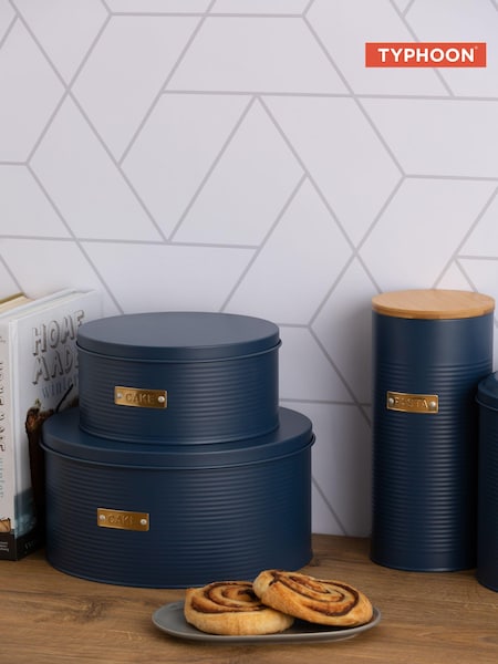 Typhoon Navy Otto Cake Tins Set of 2 (N17363) | £29