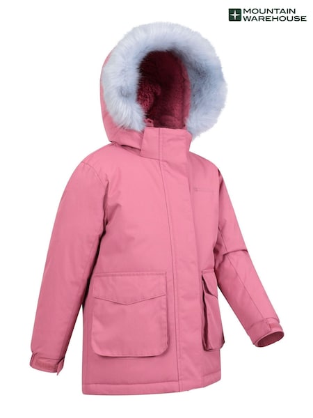Mountain Warehouse Pink Kids Ranger Plain Water Resistant Jacket (N18170) | £45