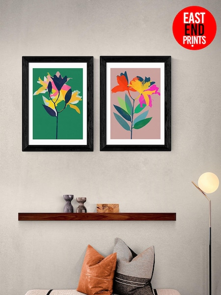 East End Prints Green Lily Wall Set by Garima Dahwan (N18634) | £90 - £245