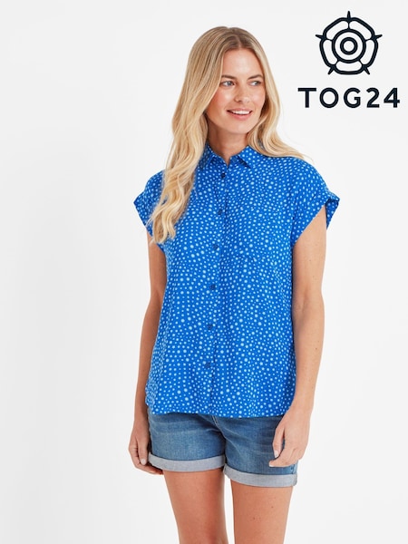 Tog 24 Blue Alston Short Sleeve Shirt (N18638) | £38