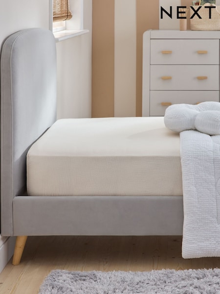 Natural 100% Cotton Muslin Fitted Sheet (N20022) | £18 - £26