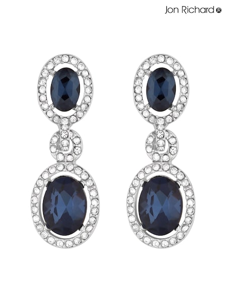 Jon Richard Silver Tone Halo Earrings (N20580) | £20